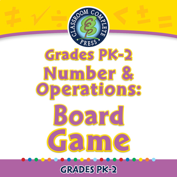 Preview of Number & Operations: Board Game - NOTEBOOK Gr. PK-2