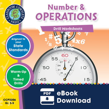 Preview of Number & Operations - Drill Sheets Gr. 3-5