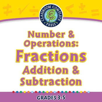 Preview of Number & Operations: Fractions - Addition & Subtraction - NOTEBOOK Gr. 3-5