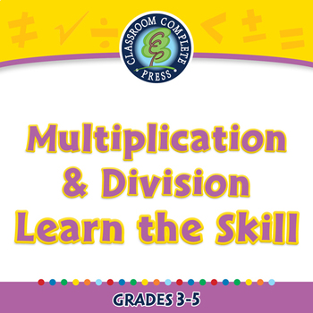 Preview of Number & Operations: Multiplication & Division Learn the Skill NOTEBOOK Gr. 3-5