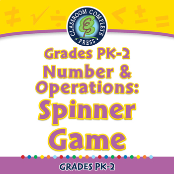 Preview of Number & Operations: Spinner Game - MAC Gr. PK-2