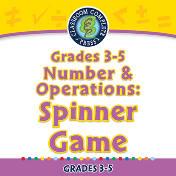 Preview of Number & Operations: Spinner Game - NOTEBOOK Gr. 3-5