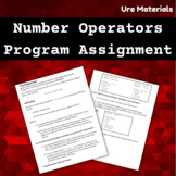 Number Operators Programming Assignment (Java)