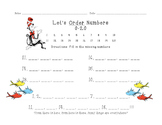 Number Order (1-10 and 1-20) with Dr. Seuess