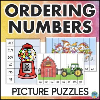Teacher Made Math Center Resource Game Ordering Numbers Least to Greatest 