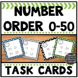 Number Order Task Cards Differentiated 0 - 50