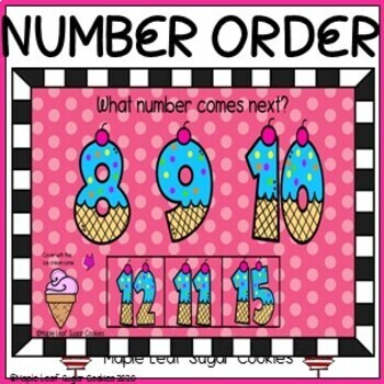 Preview of Number Order * What Comes Next * Numbers to 15 * Sequencing * Google Slides