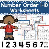 Number Order Worksheets 1-10