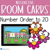 Number Order to 20 (MAY) BOOM CARDS