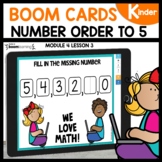 Number Order to 5 BOOM Cards | Digital Task Cards