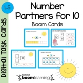 Number Partners for 10 Boom Cards - Digital Task Cards