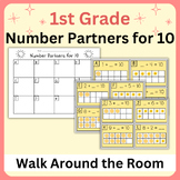 Number Partners for 10 Walk Around the Room- K-First 1st G