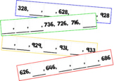 Number Pattern Cards to 1000