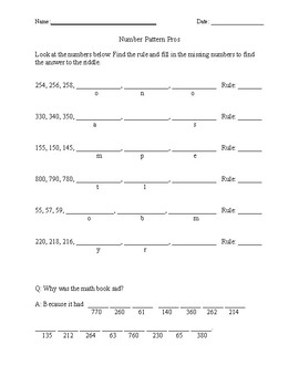 Number Pattern Pros by CoffeeCatCreations | Teachers Pay Teachers