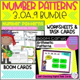 Number Patterns | 3.OA.9 | Print and BOOM Cards Bundle!
