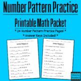 Number Patterns - Addition and Subtraction - Printable PDF