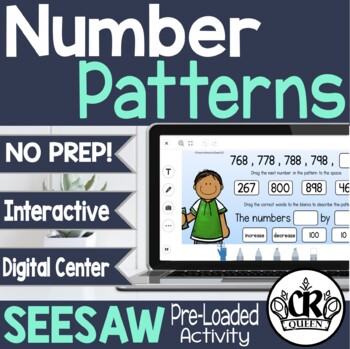 Preview of Number Patterns Digital Activity for Seesaw with Easel Assessment