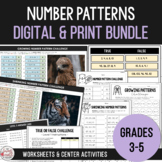 Number Patterns Digital & Print Bundle - Investigate Growi