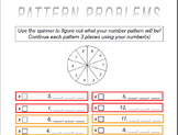 Number Patterns Folder Center