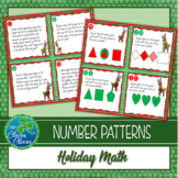 Number Patterns - Holiday Reindeer Task Cards