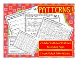 Number Patterns Math Center