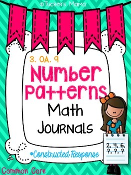 Preview of Number Patterns Math Journals