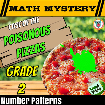 Preview of 2nd Grade Number Patterns Review Activity - Math Mystery