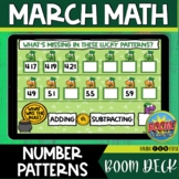 Number Patterns Number Rules Math BOOM Cards MARCH Spring Math