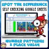 Number Patterns & Place Value Activity Google Sheets Activ