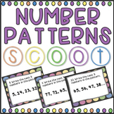 Number Patterns SCOOT! Game, Task Cards or Assessment