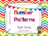 Number Patterns Task Cards (set 1)