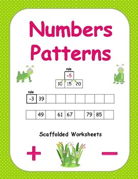 Preview of Number Patterns Worksheets