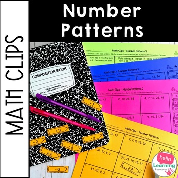 Preview of Numerical Patterns Activity | Patterns and Rules Cut and Paste Math Worksheets