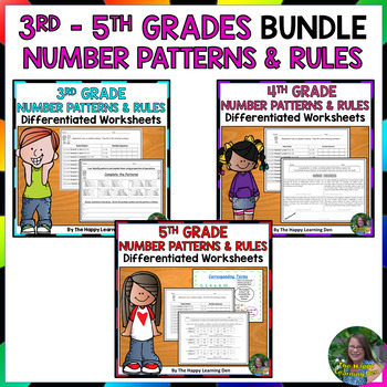 Preview of Number Patterns and Rules BUNDLE
