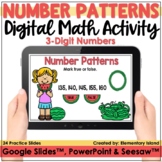 Number Patterns for 3-Digit Digital Task Cards | Seesaw™ P