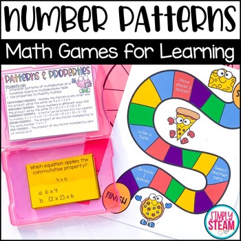 third grade number patterns math game by simply steam tpt