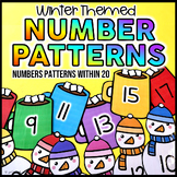 Number Patterns within 20 | Winter Themed Math Center Activity