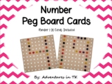 Number Peg Board Cards