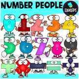 Number People Clip Art Set {Educlips Clipart}
