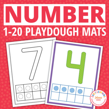Preview of Number PlayDough Mats Counting & Cardinality Activities Counting & Numbers to 20
