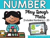 Number Play Dough Mats Includes Numbers 1 - 20