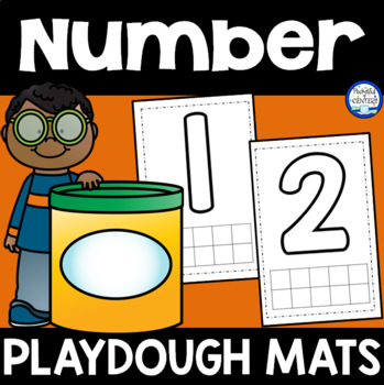 Preview of Number Playdough Mats | Fine Motor Activities FREE