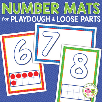 Preview of Numbers 1-20 Playdough Mats - Counting to 20 Activities - Fine Motor Math Bins