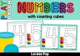 Number Playdough Mats with Counting Cubes (0-30)