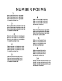 Number Poems