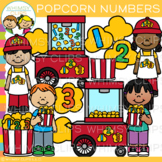 Popcorn Number Math Clip Art