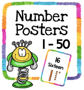 Preview of Number Posters 1 - 50