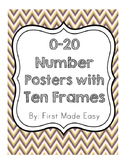 Number Posters 0-20 with Ten Frames