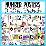 Number Posters 0-20 With Ten-Frames {IN FRENCH}