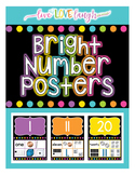 Number Posters 1-20 {Bright and Black Series}